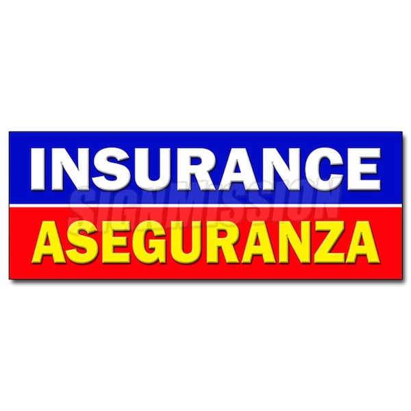 Amistad 24 in. Insurance Aseguranza Decal Sticker - Salesman Agent Auto Health Bilingual AM3933793 - main